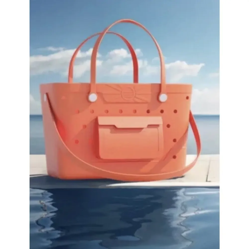 Beachcomber Bag Coral Pink NWT 13.6” X 9.6” X 19.1” - Picture 1 of 7